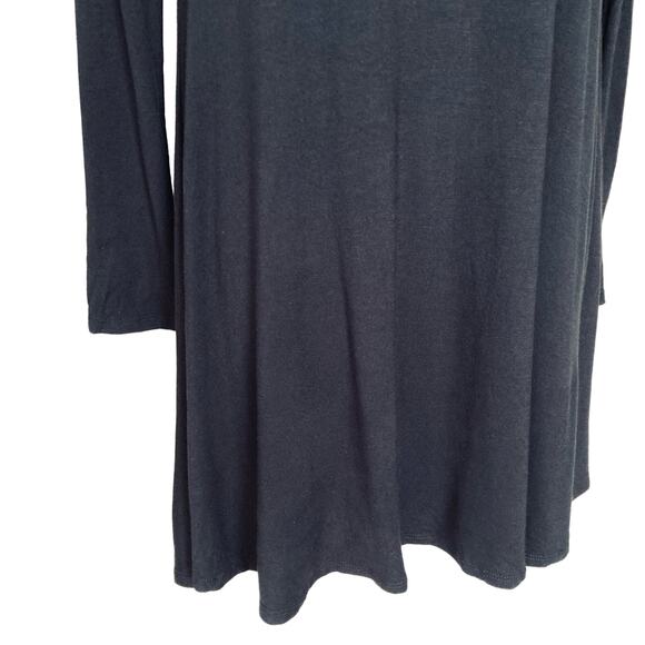 Lulus Black Sway Girl Sway Swing Turtleneck Mini Dress Long Sleeve Jersey Small - Picture 15 of 16